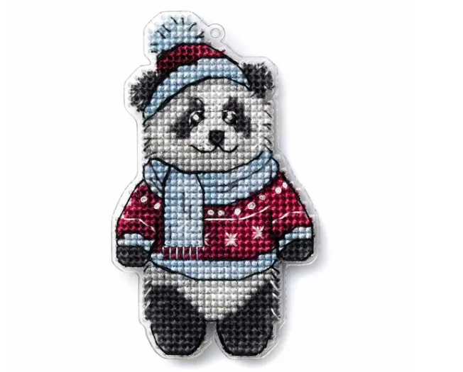 ,Siuvinėjimo siūlais rinkinys Panda (Wonderland FLX-008)